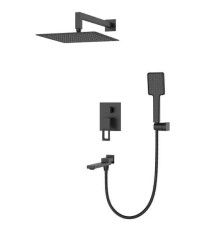 Душевая система скрытого монтажа Koer KB-66009-05 (черный) (KR3509)