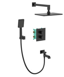 Душевая система скрытого монтажа Koer KB-67011-05 (черный) (KR4727)