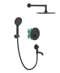 Душевая система скрытого монтажа Koer KB-67012-05 (черный) (KR4729)