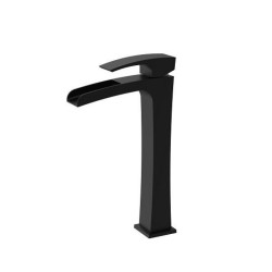 Смеситель для раковины Koer KB-15007-05 высокий водопад (Цвет черный) (KR3449)