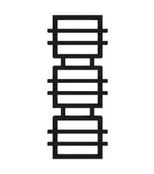 Рушникосушарка Genesis Aqua Fadey 140x63 чорний