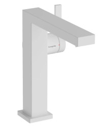 Змішувач для раковини Hansgrohe Tecturis E 150 Fine CoolStart без донного клапана, матовий білий (73041700)