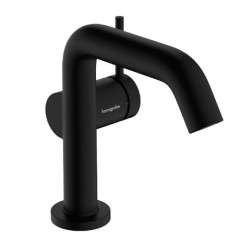 Змішувач для раковини Hansgrohe Tecturis S110 Fine CoolStart із донним клапаном матовий чорний (73323670)