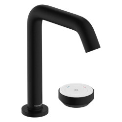 Змішувач для раковини Hansgrohe Tecturis S 150 73353670 CoolStart, push-open чорний матовий
