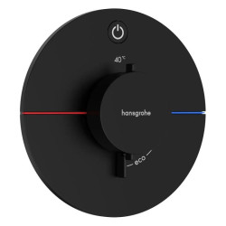 Термостат прихованого монтажу для душу Hansgrohe ShowerSelect Comfort S 15553670 чорний матовий