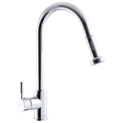 Кухонный смеситель с выдвижным изливом Mixxus Premium Hans 014 (MI2882)