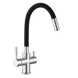 Кухонный смеситель с подключением к фильтру Mixxus Premium Hans 021 Reflector Black (MI5934)