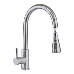 Кухонный смеситель с выдвижным изливом Mixxus LUX-014 SENSOR (MI6230)