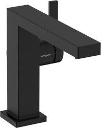 Змішувач для раковини Hansgrohe Tecturis E 110 Fine CoolStart із донним клапаном чорний матовий (73023670)