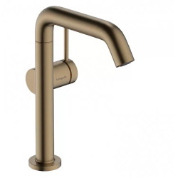 Змішувач для раковини Hansgrohe Tecturis S 210 Fine CoolStart, поворотний вилив, Brushed Bronze (73360140)