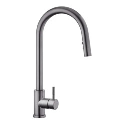 Кухонний змішувач з висувним виливом Kroner KRP Edelstahl Klassisch - PVD03915 (CV032283)