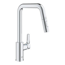 Кухонний змішувач з висувним виливом Grohe EuroSmart хром (30619000)