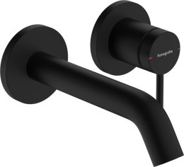 Змішувач для раковини прихованого монтажу Hansgrohe Tecturis S 73350670 черный матовый