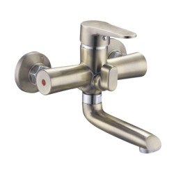 Змішувач для ванни ZERIX PUD3 146 (колір нерж. сталь) (ZX2921)