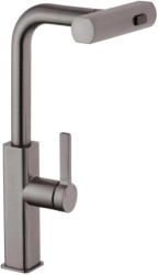 Кухонний змішувач з висувним виливом Kroner KRP Edelstahl Klassisch - PVD03918 (CV032499)