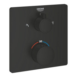 Змішувач для душу Grohe Grohtherm 1022092430 чорний матовий