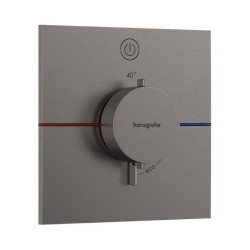 Термостат прихованого монтажу для душу Hansgrohe ShowerSelect Comfort E Brushed Black Chrome (15571340)