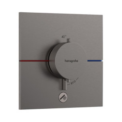 Термостат скрытого монтажа для душа Hansgrohe ShowerSelect Comfort E HighFlow Brush Black Chrome (15575340)