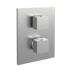 Смеситель термостатический скрытого монтажа для душа Paffoni Elle (LEQ519ST-M) нержавеющая сталь