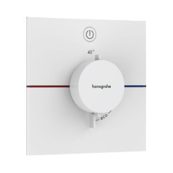 Термостат прихованого монтажу для душу Hansgrohe ShowerSelect Comfort E Matt White (15571700)