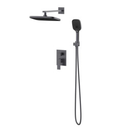 Душова система прихованого монтажу Qtap Gemini QTGEM113GMB45698 Gunmetal Black PVD