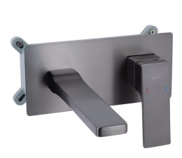 Змішувач прихованого монтажу для раковини Qtap Gemini QTGEM273GMB45695 Gunmetal Black PVD