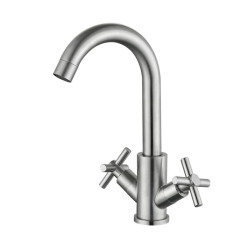 Кухонный смеситель Lidz Wind 161F двухвентильный LDWIN161FNKS46098 Nickel