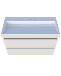 Тумба із раковиною Fancy Marble (Буль-Буль) Palma 1000-2 білий МДФ