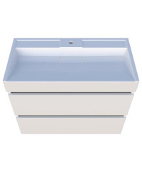 Тумба із раковиною Fancy Marble (Буль-Буль) Palma 900-2 білий МДФ