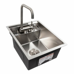 Кухонна мийка Platinum Handmade CM 40x50 (змішувач у комплекті)