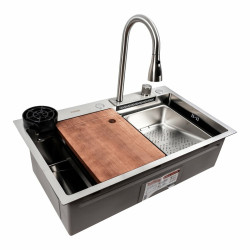 Кухонна мийка Platinum Handmade CM 75x46A "Водоспад"