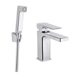 Змішувач для раковини з гігієнічним душем Qtap Gemini QTGEM272CRM45689 Chrome