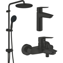 Набір змішувачів Grohe QuickFix Start + Vitalio Start 250 Black bath bundle M UA303305RM