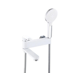 Змішувач для ванни Qtap Jay QTJAY260CRW45554 Chrome/White
