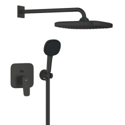 Душова система прихованого монтажу Grohe Cubeo Tempesta 250 чорний матовий (1053362430)