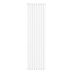 Вертикальний радіатор NAVIN Ellipse double 480x1800-8, anticor, білий 02-145033-4818