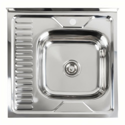 Кухонна мийка Valeso Полірована 6060 R (0,7/160 мм)