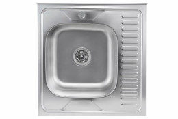 Кухонна мийка Valeso Сатин 6060 L (0,7/160 мм)