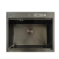 Кухонна мийка Mixxus MH6050-SK Nano-Black графіт (MX1942)