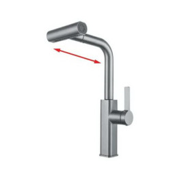 Кухонный смеситель с выдвижным изливом Mixxus MOZ-014 (MI6339)