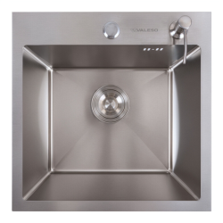 Кухонна мийка Valeso Handmade 45x45 (сифон круглый 3,0/0,8)