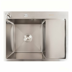 Кухонная мойка Valeso Handmade CM 65x50 L (круглый сифон 3,0/0,8)