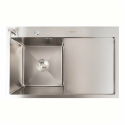 Кухонна мийка Valeso Handmade CM 78x50 L (круглий сифон 3,0/0,8)