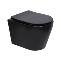 Унітаз підвісний Qtap Scorpio Ultra Quiet Soft-Close MATT BLACK QT14332380AMB