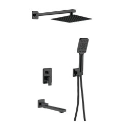 Душевая система скрытого монтажа Haiba Kubus 009 (Inner) Black (HB3949)