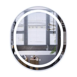 Дзеркало Mixxus Premium ELLIPSE MV05-80x70-REVERSE WHITE (LED Touch, Anti-fog, димер (3-6kK) (MP6645)