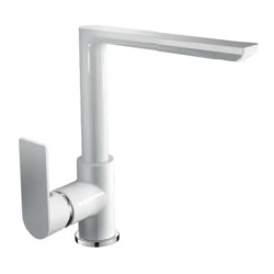 Кухонний змішувач Haiba ALEX 018 WHITE-CHROME (HB9569)