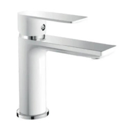 Смеситель для раковины Haiba ALEX 001 WHITE-CHROME (HB9562)