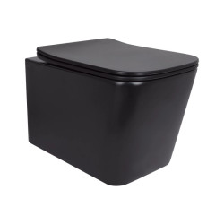 Унітаз підвісний Qtap New Ultra Ultra Soft-Close MATT BLACK QT17332303ASMB