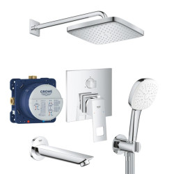 Душова система прихованого монтажу Grohe Eurocube Tempesta 250 Cube UA26417SC0